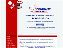 Tablet Screenshot of physiciannowonline.com